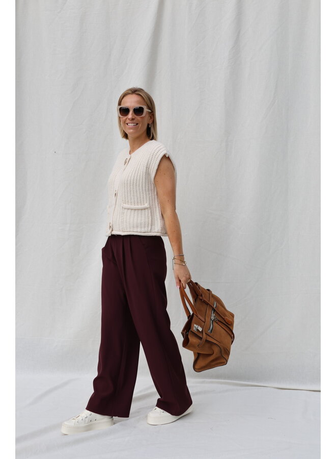 Flore burgundy trouser