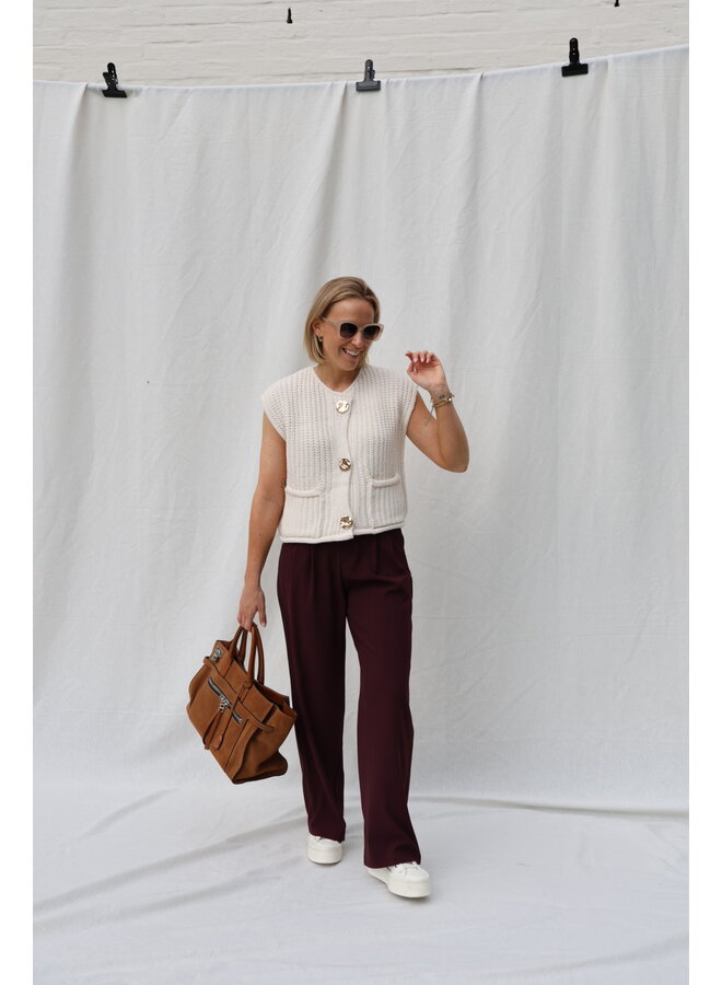 Flore burgundy trouser