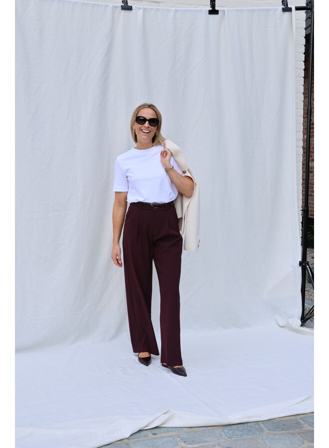 Flore burgundy trouser