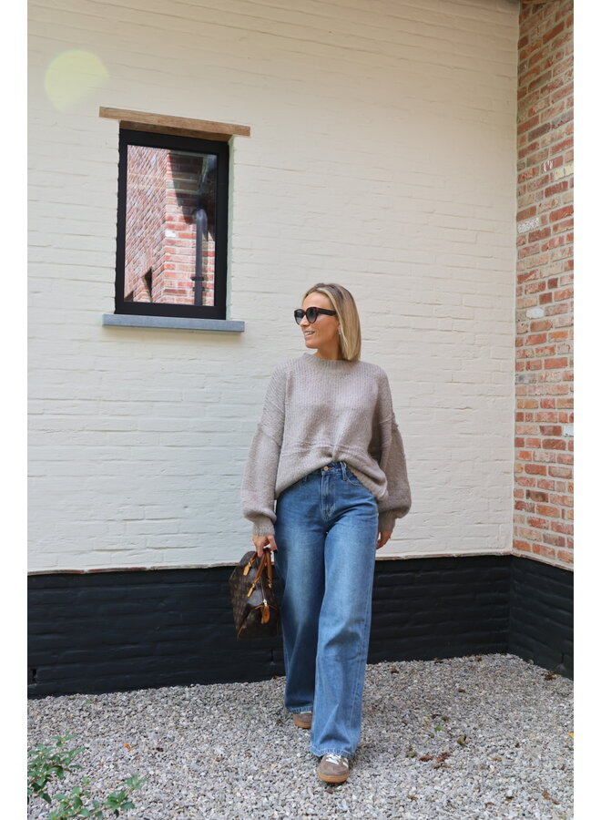 Anneke knit taupe