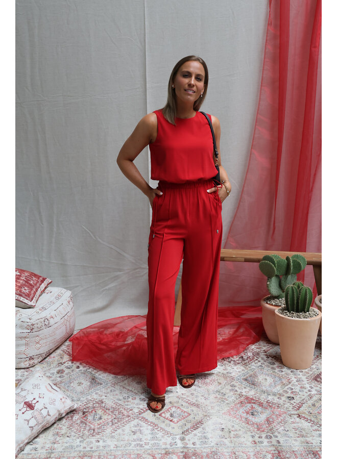 Jenna jumpsuit red