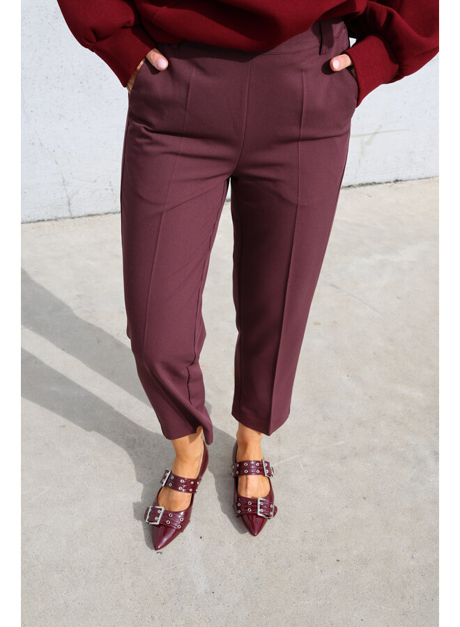 Sakura cropped pants fudge