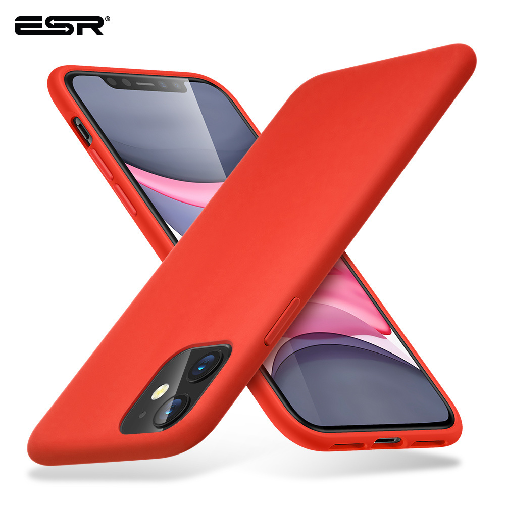 ESR - telefoonhoesje Apple iPhone - Yippee siliconen - Rood - Mencomm