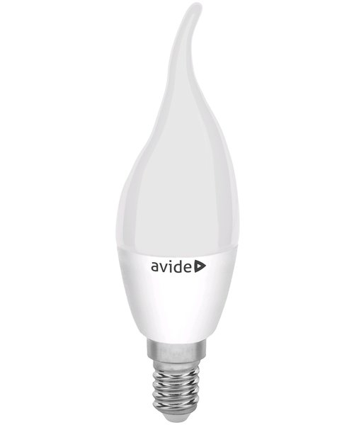 Avide LED Kaars Lamp Flame 6W E14 Koel Wit 4000K