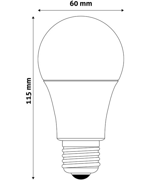 Avide LED Lamp Peer G60 8W E27 240° Koel Wit 4000K