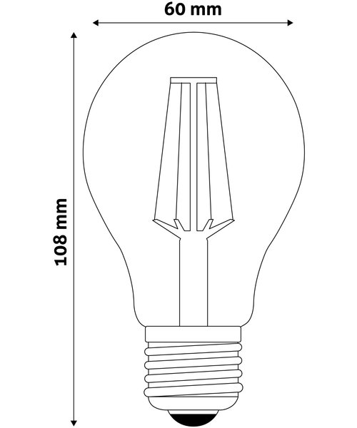 Avide LED Filament Peer 12W E27 WW 2700K