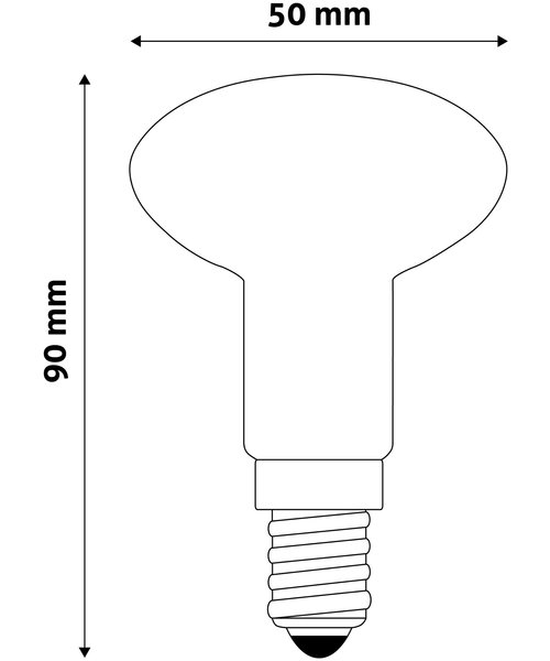 Avide LED Filament R50 4W E14 160° Koel Wit 4000K