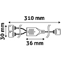 Avide LED Strip 12V RGB 2-Weg Split Controller