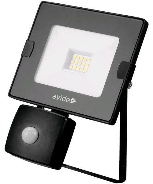 Avide LED SMD Schijnwerper Slim  DL 6400K 10W/Sensor