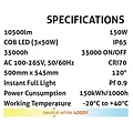 Avide LED Highbay Lamp COB 150W 120°
