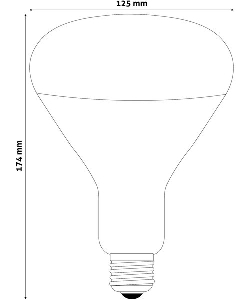 Avide Infra Lamp E27 150W Rood