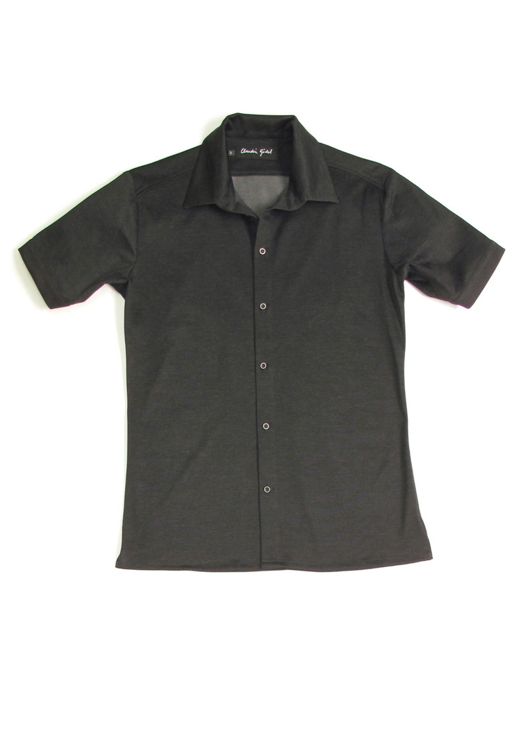 Str8 4ward Kurzarm Jersey Hemd Schwarz