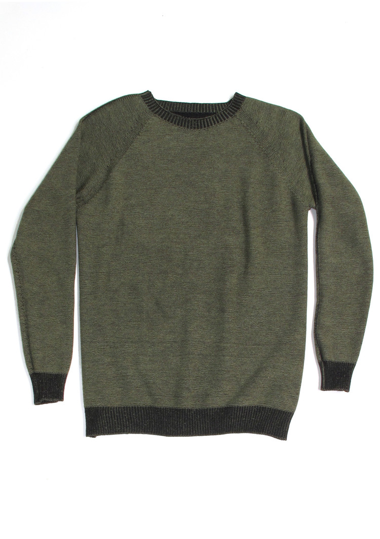 Reverse Merino Raglan Reverse