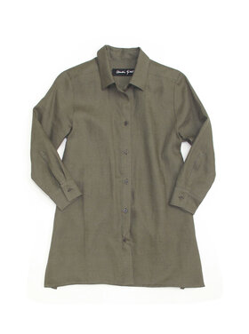 Str8 4ward Str8 Long Shirt 3/4 Olive Linnen
