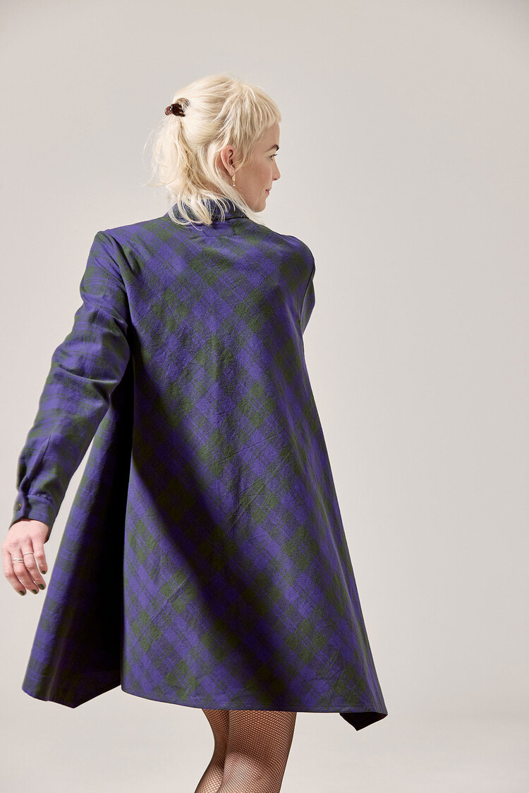 Rundum Quer O-Kleid Lin