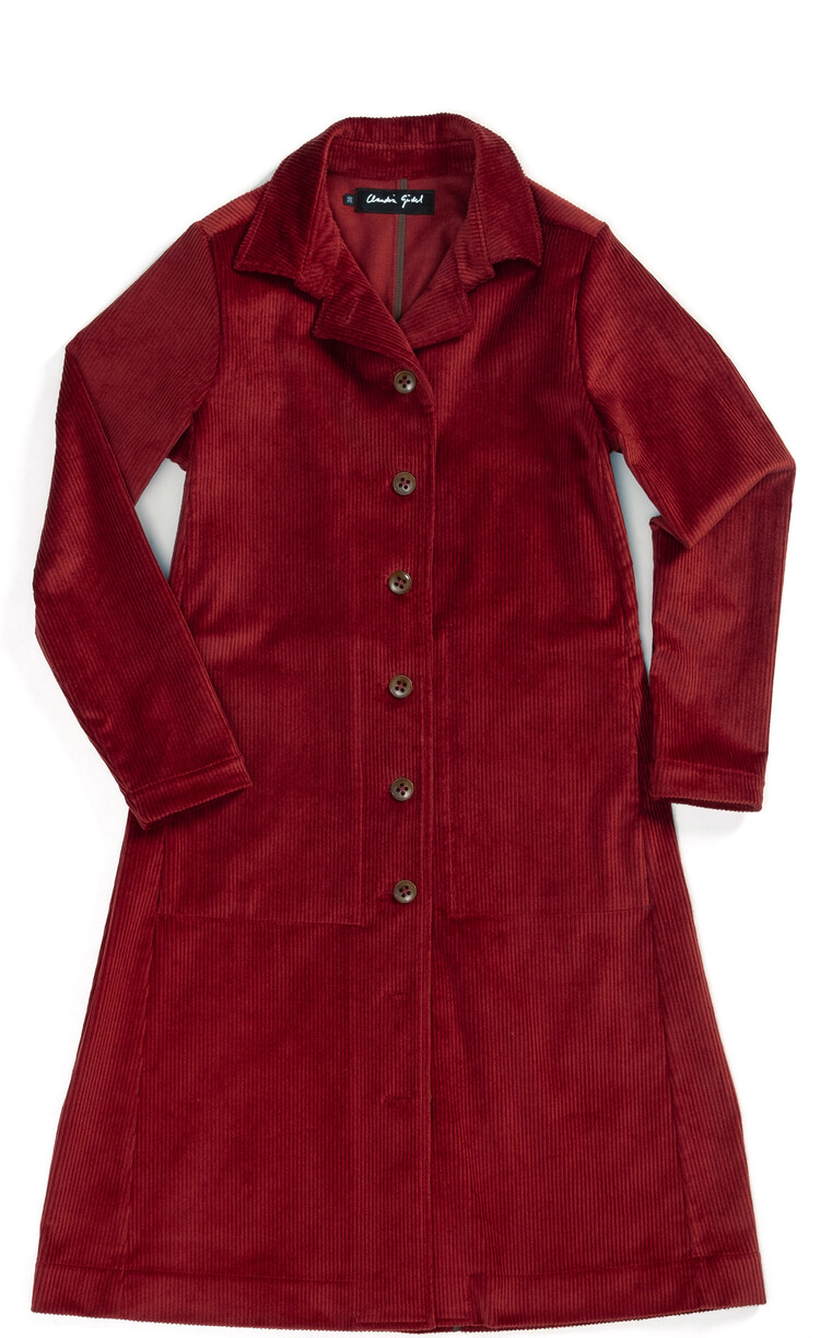 Str8 4ward Cord-Mantel Johanna Rosso