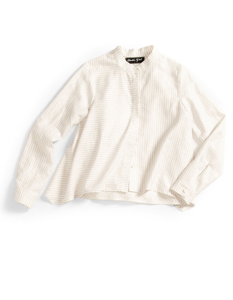 Rundum Quer O-Bluse Lines