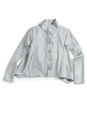 Rundum Quer O-Jacke geknöpft Herringbone