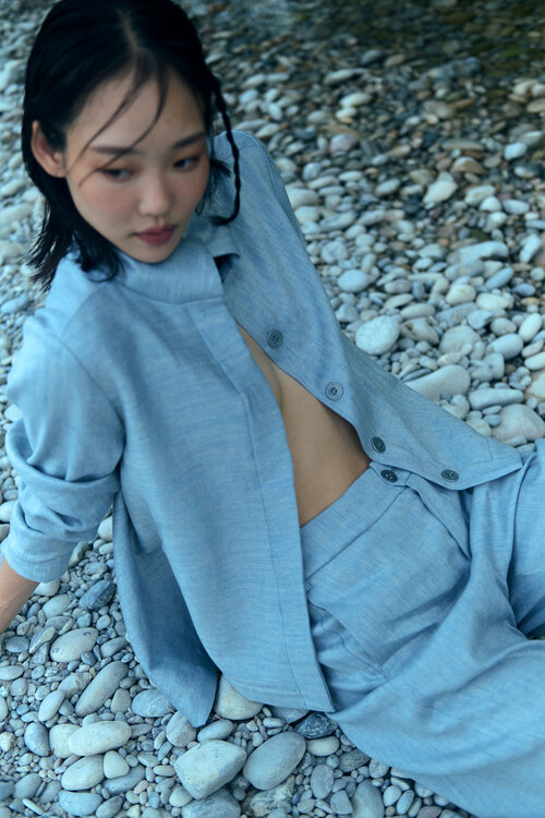 O-JACKE GEKNÖPFT HERRINGBONE