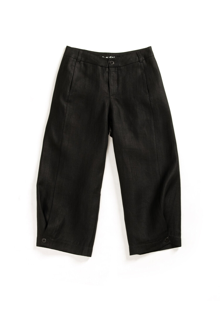 Str8 4ward Leo Herringbone Black Linen