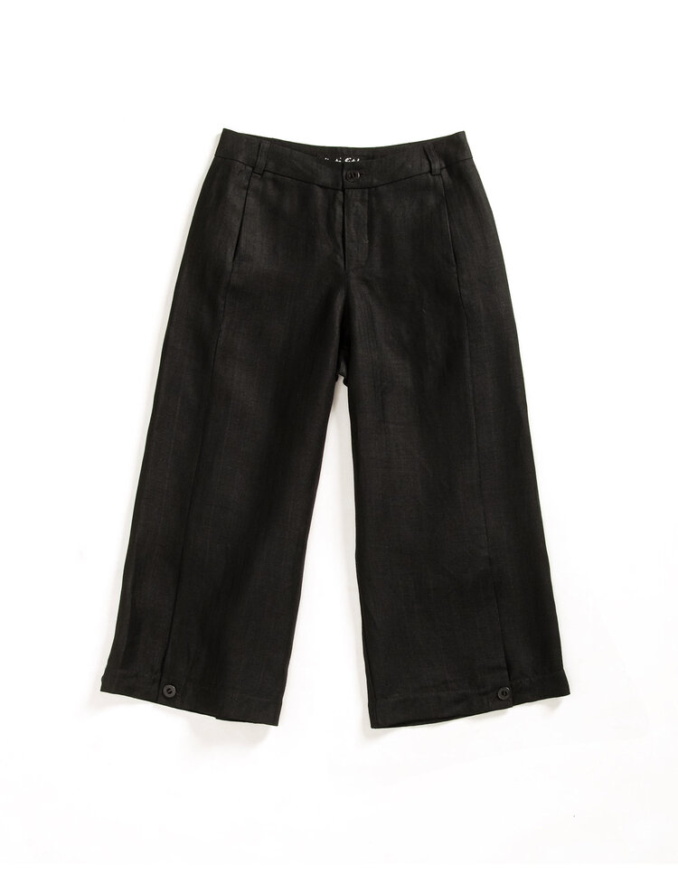 Str8 4ward Leo Herringbone Black Linen