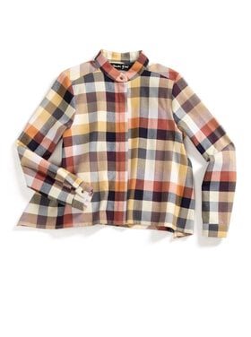 Rundum Quer O-Bluse Bunt