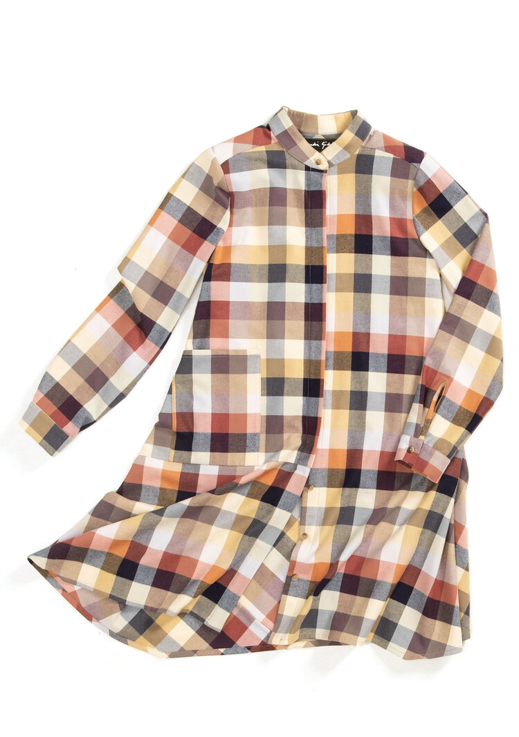 Rundum Quer Loose O Flanell Bunt