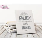 Tekst op canvas Enjoy the little things