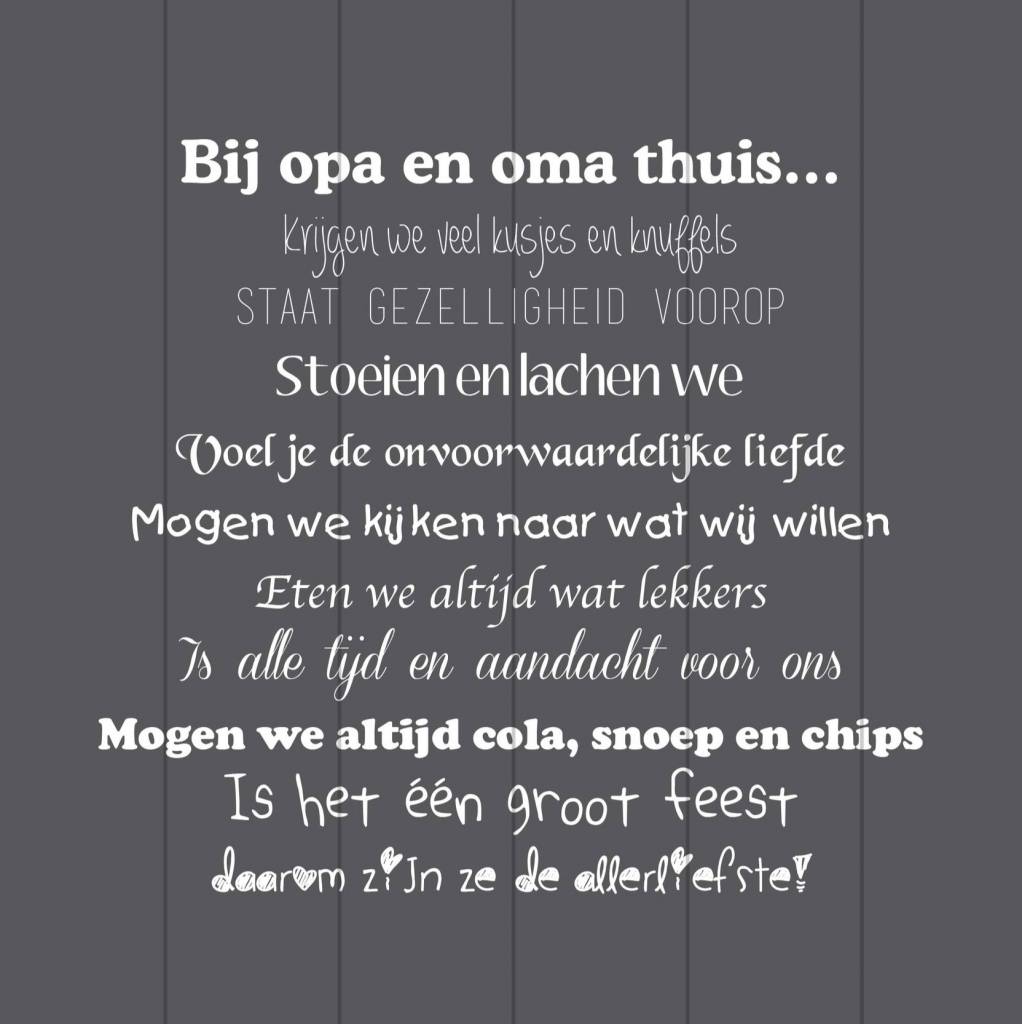 Zijn gedicht oma Gedichten Freaks