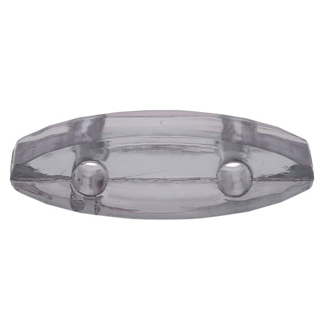 Carrier Bead aus Acryl 18x9 mm - Schwarz transparent