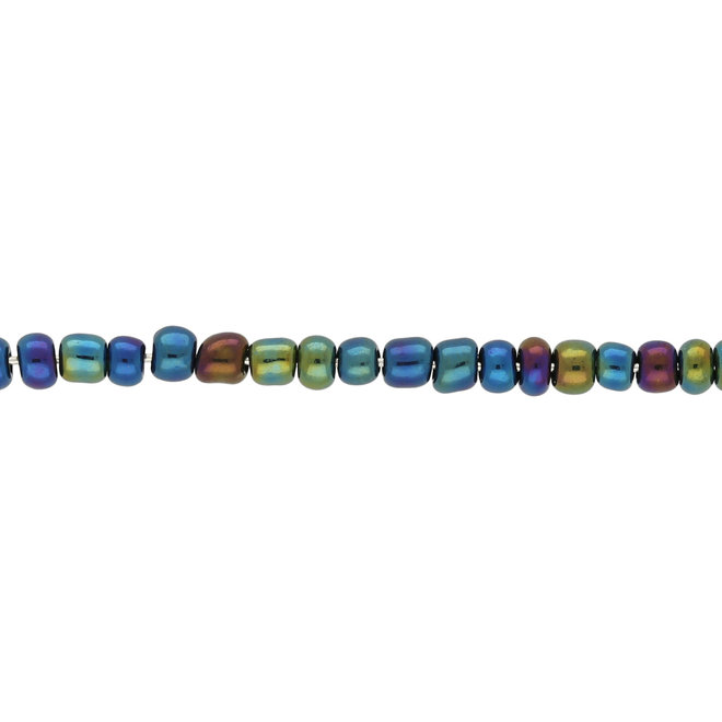 Perles rocailles, taille irrégulière – Multicolor Iris