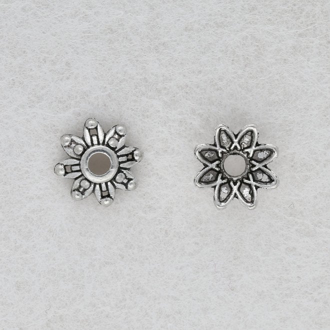 Perlenkappen Blumenform – 9 mm