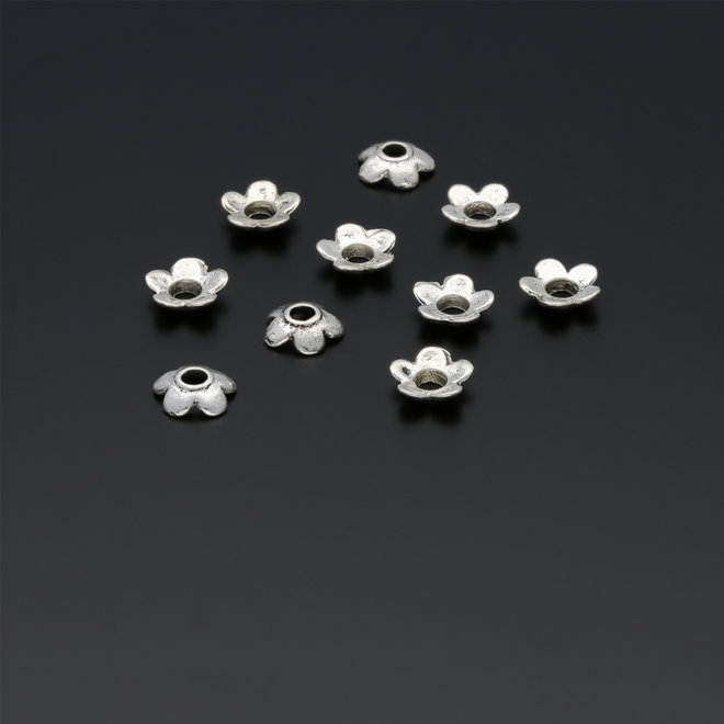 Perlenkappen Blumenform – 6,5 mm