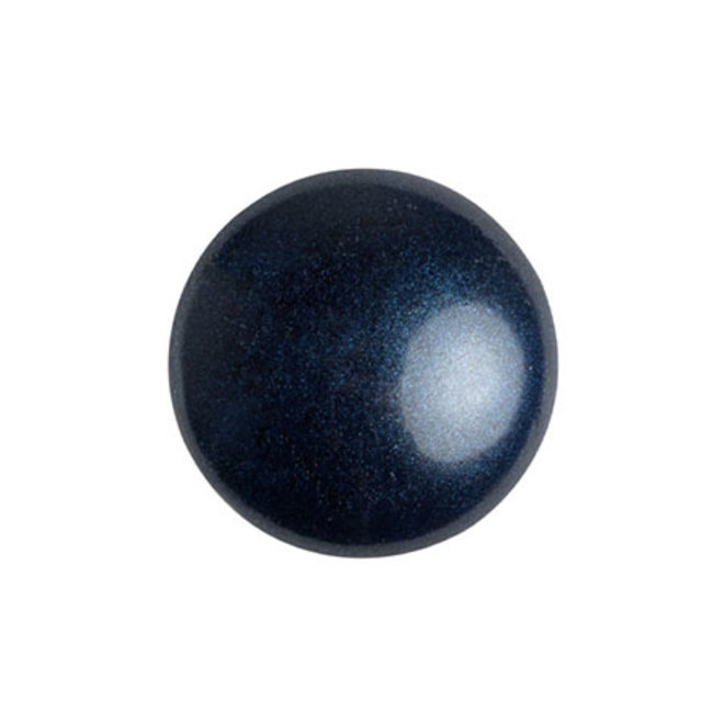 Cabochon par Puca® - 14 mm - Metallic Mat Dark Blue (2 Stk.)