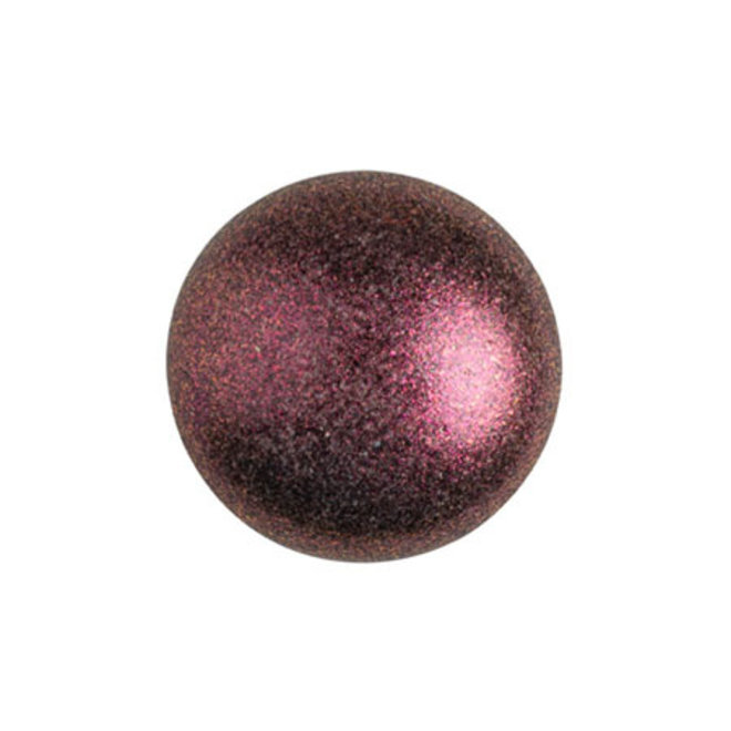 Cabochon par Puca® - 14 mm - Metallic Mat Dark Violet (2 Stk.)