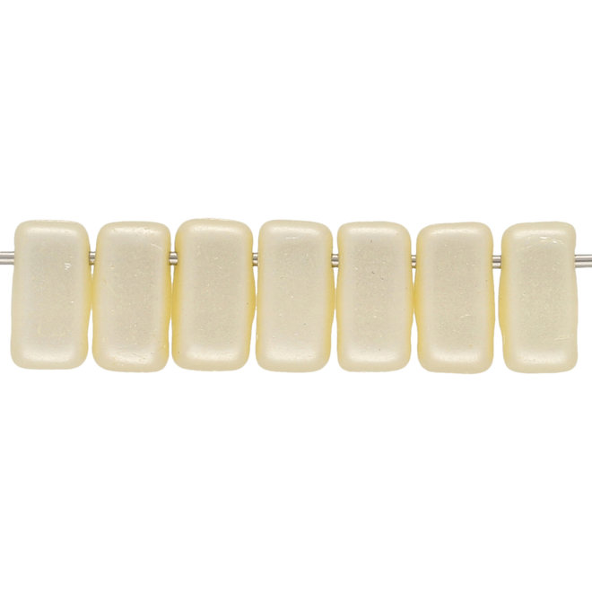 Bricks CzechMates 6x3 mm - Pearl Coat Cream