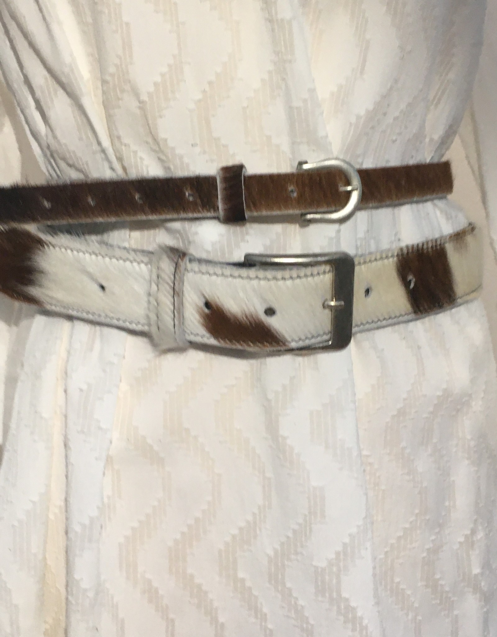 Giuliano Belt in cow leather, wide and small.
