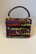 Fantasy bag with graffiti and long shoulderbelt and handle