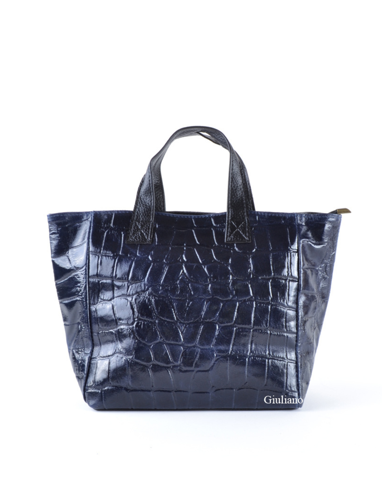 Crocco leather little bag in dark blue