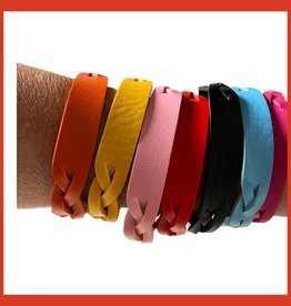 Braided leather wristbands