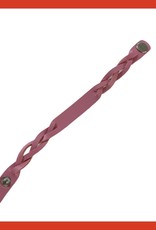 Braided leather wristbands, locks with bottom