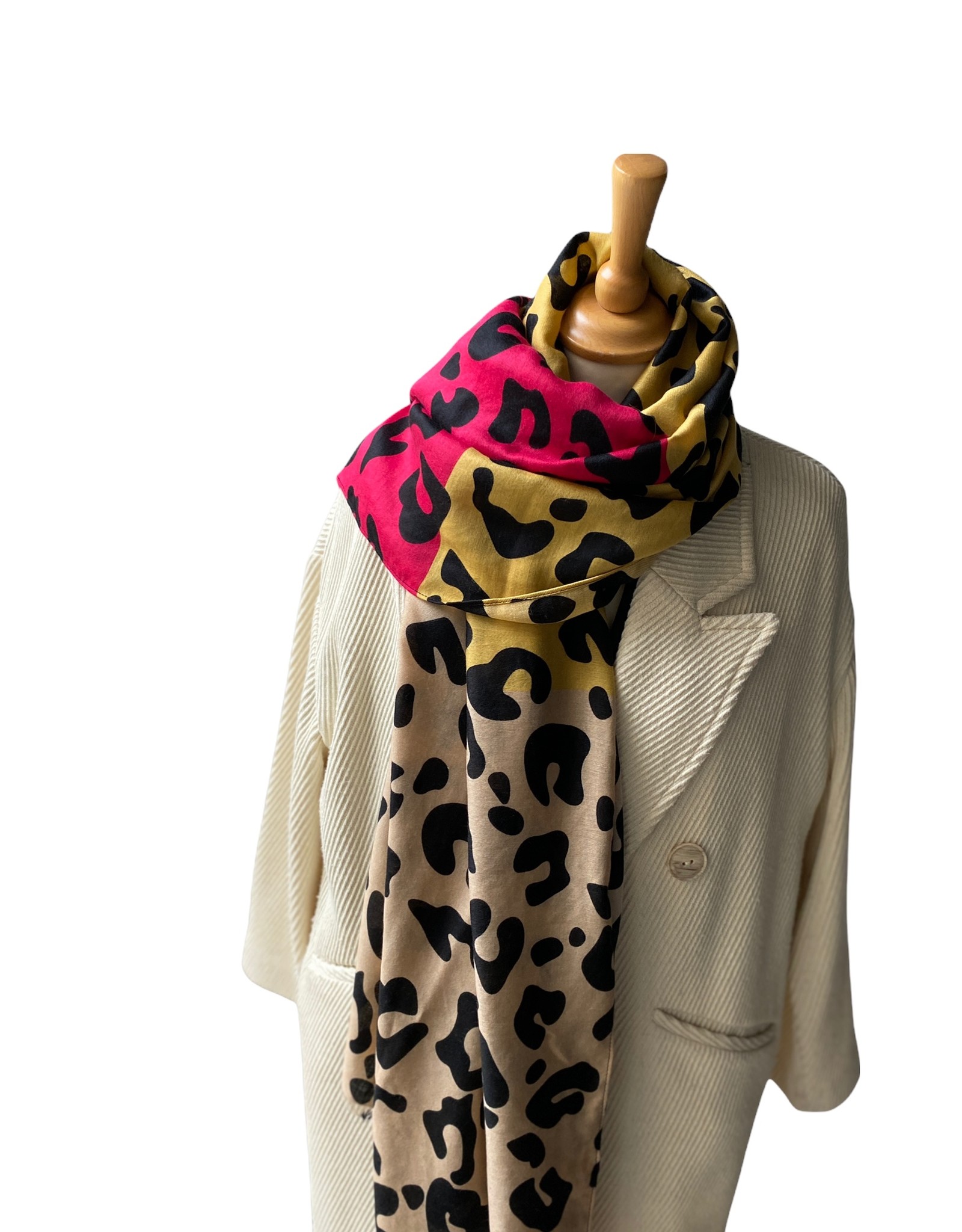 Premium Classic Leopard Animal Print Fashion Scarf, Fuchsia at   Women's Clothing store: Fashion Scarves