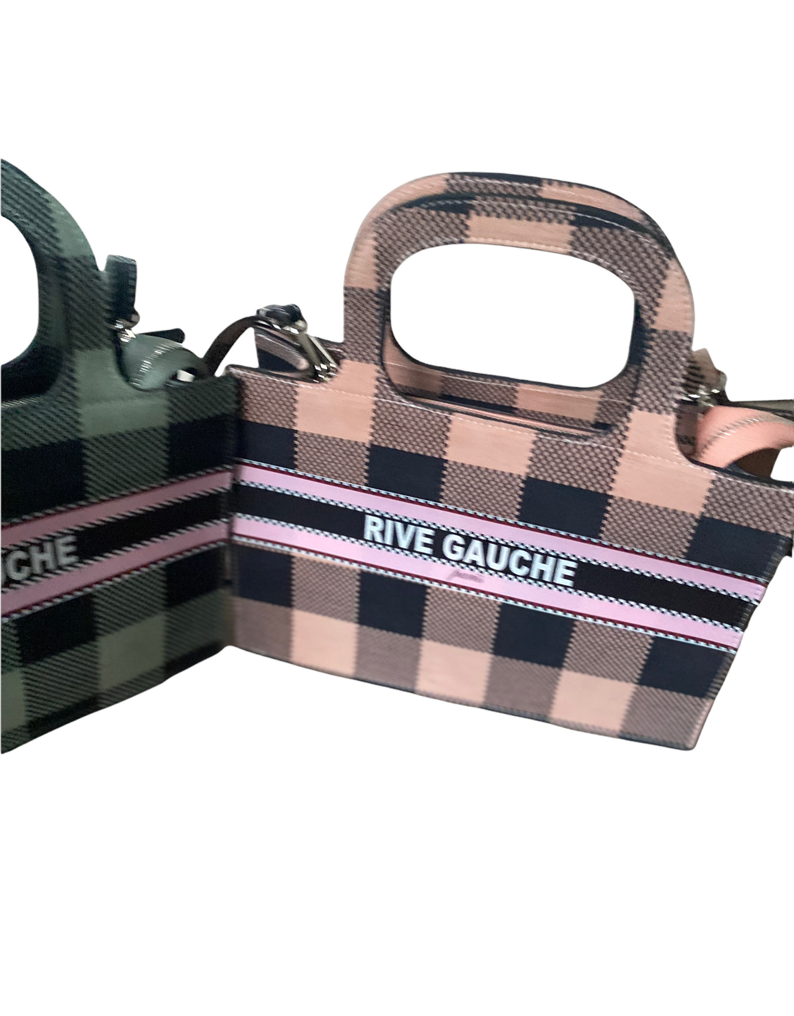 Buckskin bag checkered in several colors