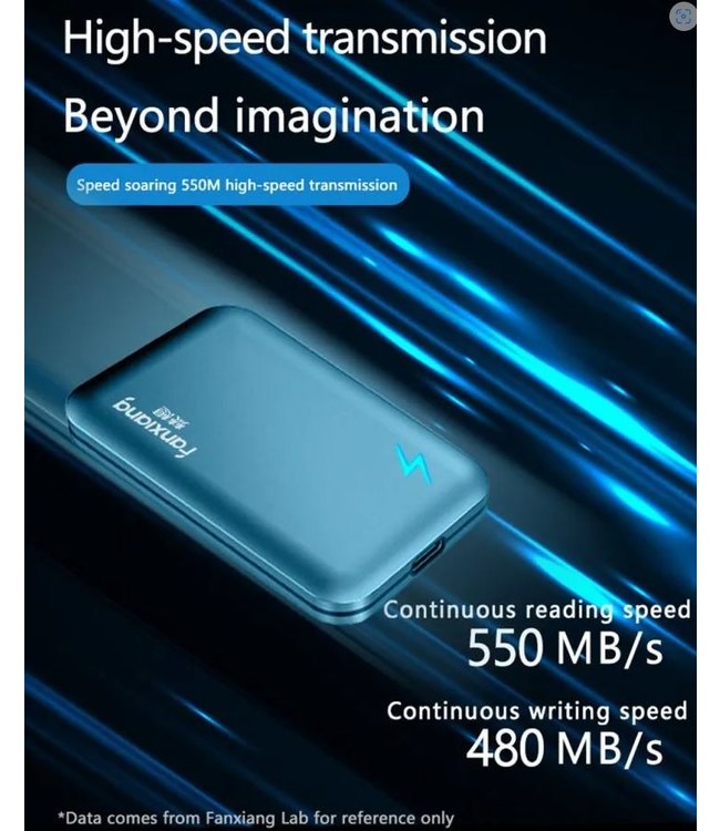 EXTERNE FangXiang SSD 1 TB  (usb-c)