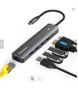 USB-C - 6 in 1 - Hub station