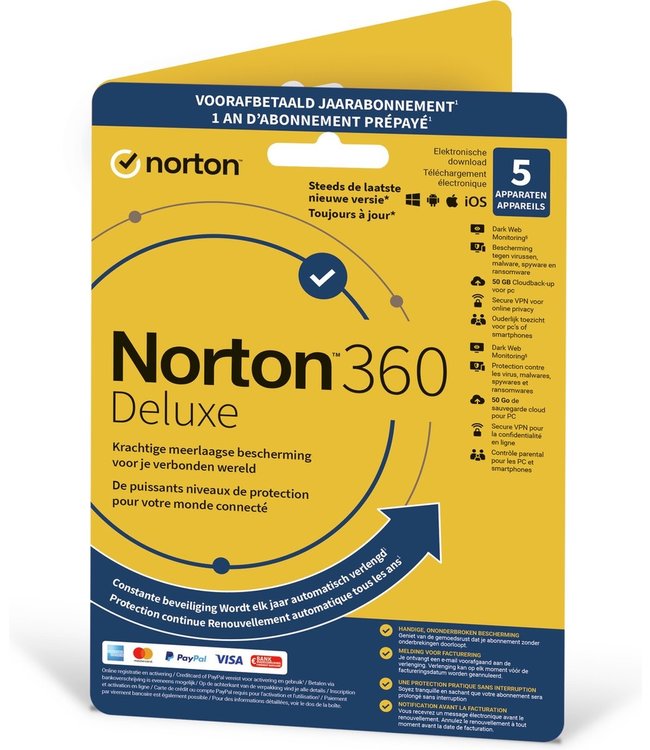 NORTON NORTON 360 - 5 PC - 1 JAAR - ESD