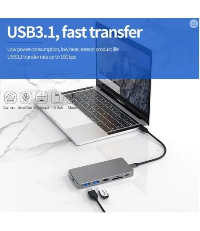 BL-MC701 - USB-C HUB 7 in 1 + NVMe