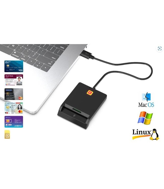 E-ID + Sim Card Reader USB