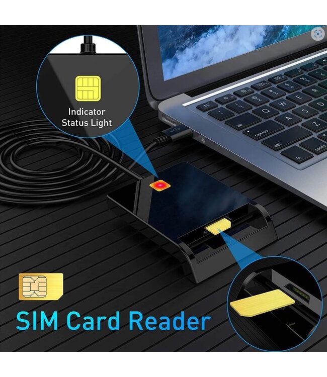 E-ID + Sim Card Reader USB