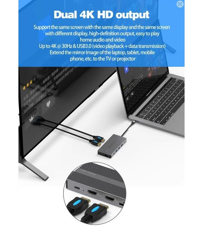 HD1202 - USB-C HUB 12 in 1